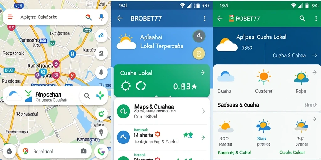 Tampilan antarmuka BROBET77 yang jelas untuk informasi cuaca lokal.