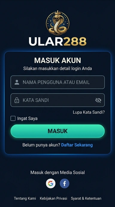 Tampilan halaman login ular288